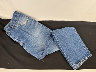 Vintage Lee 80s 90s Jeans True Size 38x30 Straight Medium Wash Patina Denim