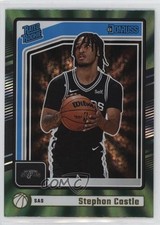 2024-25 Panini Donruss Rated Rookie Holo Green Laser Stephon Castle #244 1n1n