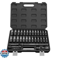 OTLOOMTBT 32PCS 1/2" Drive Impact Socket Set - Heavy Duty Industr