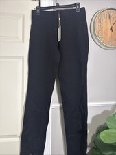QUINCE Ultra-Stretch Ponte Straight Leg Pants / Black / Medium Petite (30x28)