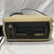 Vtg Atari 810 Floppy Disc Drive For 400 800 XL XE XEGS Powers On As-Is