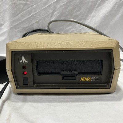 Vtg Atari 810 Floppy Disc Drive For 400 800 XL XE XEGS Powers On As-Is