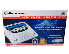 New in Open Box Midland NOAA Emergency Weather Alert Radio - White (WR120B)