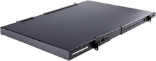 Adjustable 1U Server Rack Shelf - 330lbs Capacity, 19-38in Depth, 27.5in Deep