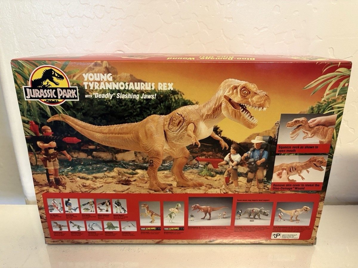 1993 Jurassic Park Young Tyrannosaurus Rex with Slashing Jaws