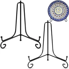 Tabletop Plate Stand 8 Inch Metal Frame Holder for Artwork Photo Display