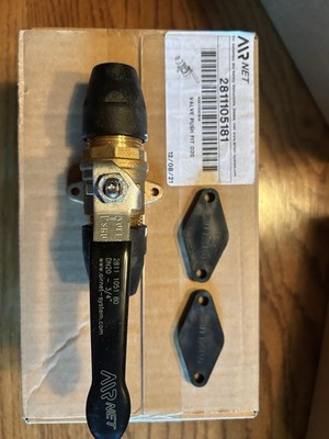 NEW AIRnet 2811105181 Inline Ball Valve D20 20mm 3/4'' Atlas Copco