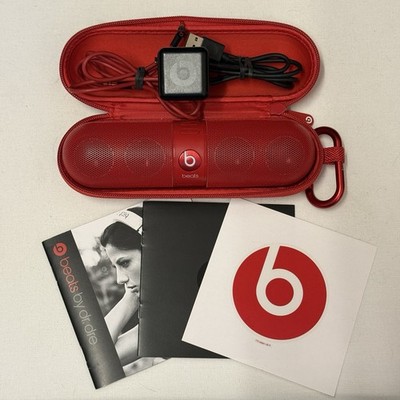 Beats Pill 2.0 Bluetooth Speaker Red Portable Wireless Bass Rechargeable