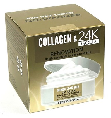 Collagen & 24K Gold Renovation Gentle Day Cream for Dewy- Fresh skin / Brightens