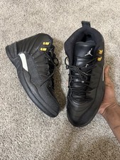 Jordan Air Jordan 12 Retro The Master Black Gold White High Top Leather Sneaker