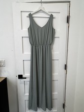 Show Me Your Mumu Kendall Maxi Dress Sage Green Sleeveless V Neck Long Dress XL