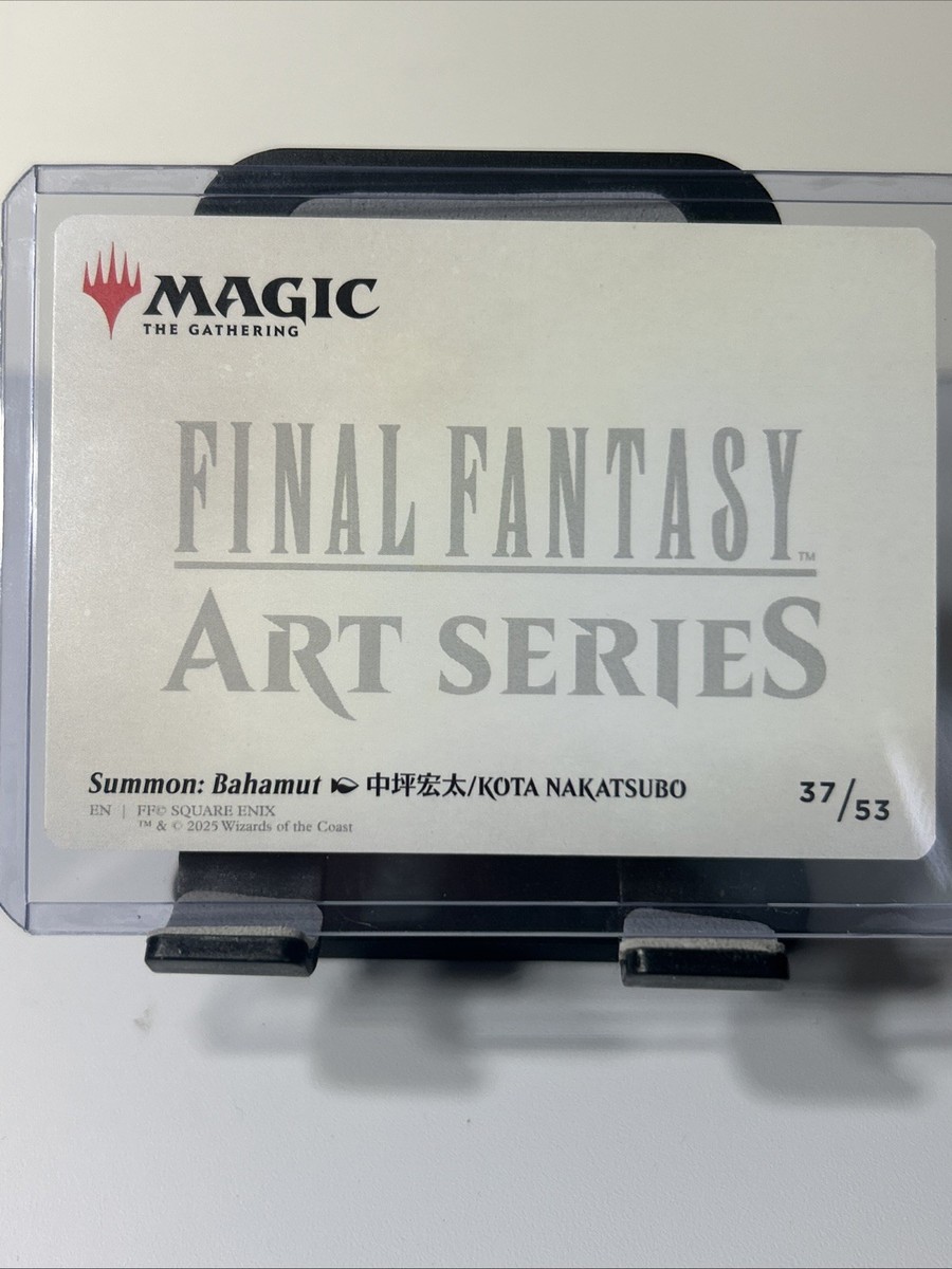 Mtg Final Fantasy Art Series Summon: Bahamut #37/53 Very
