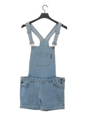 Addicted Women's Playsuit L Blue Cotton with Elastane, Polyester Playsuit