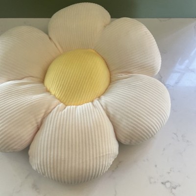 GÄNSEBLÜMCHEN BLUME GEFORMT WEICH PLISH KISSEN KISSEN HOME OFFICE Boden Stuhl Sitz