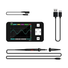 Handheld Oscilloscope DSO211, Portable Oscilloscope Mini Sized, Built-in Rech...