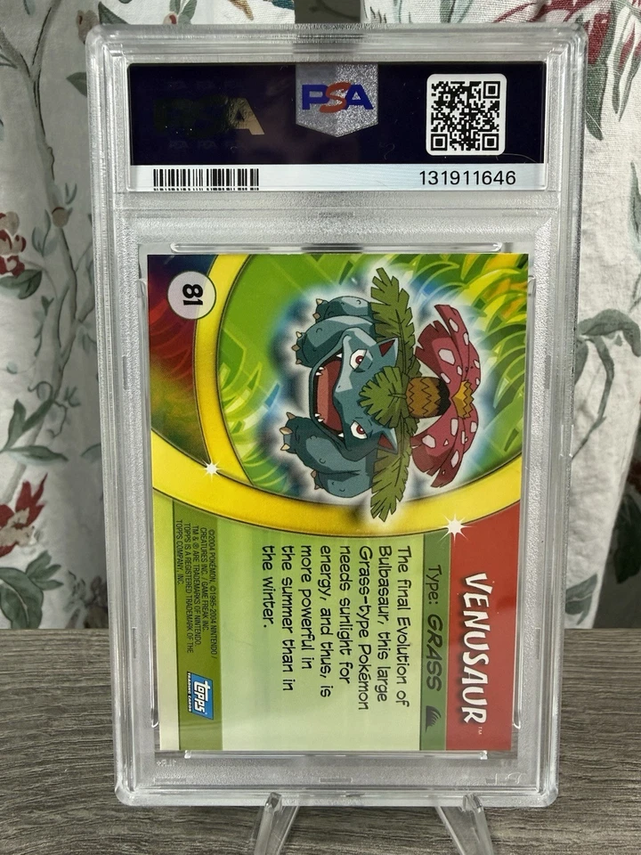 Pokemon 2004 Topps Advance Challenge Venusaur #81 NH PSA 9 - Image 2 of 2