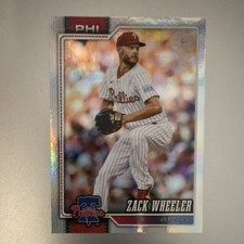 Topps 2023 Series 1 Zack Wheeler #261 Rainbow Foil Philadelphia Phillies