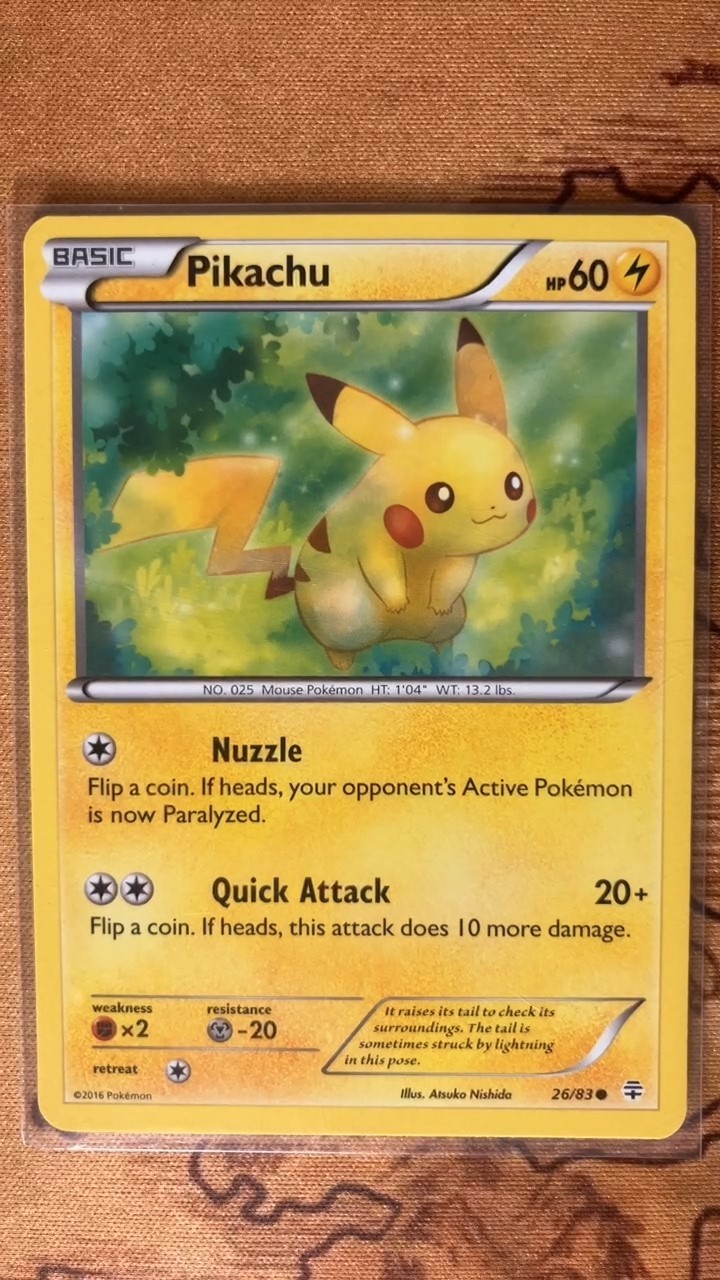 Pokemon Pikachu 26/83 XY Generations 20th Anniversary Common Non-Holo -K11