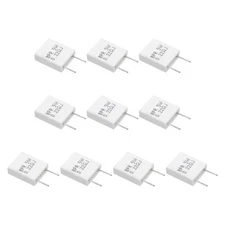 10 Pcs Ceramic Resistors, 5W 0.22 Ohm 5% Non-inductive Cement Ceramic Resistor