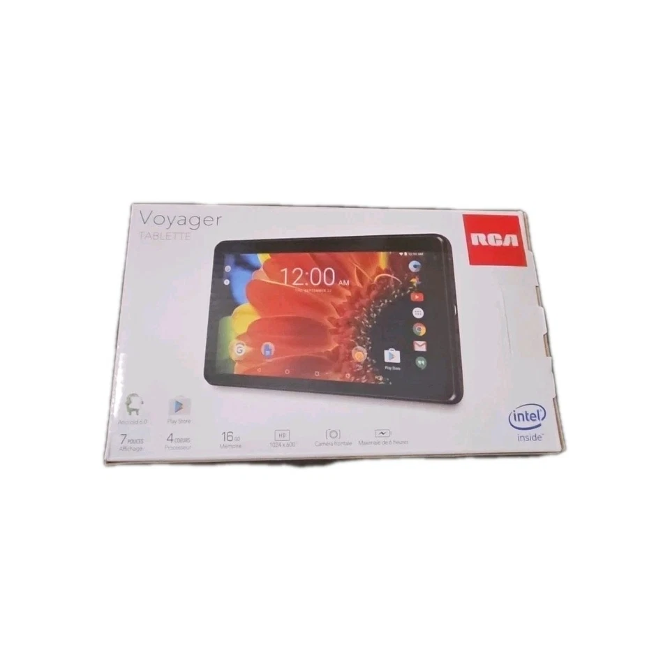 Tablet Voyager 16GB 7" Tela Android RCA (RCT6873W42) PRETO Novo em folha - Imagem 2 de 2