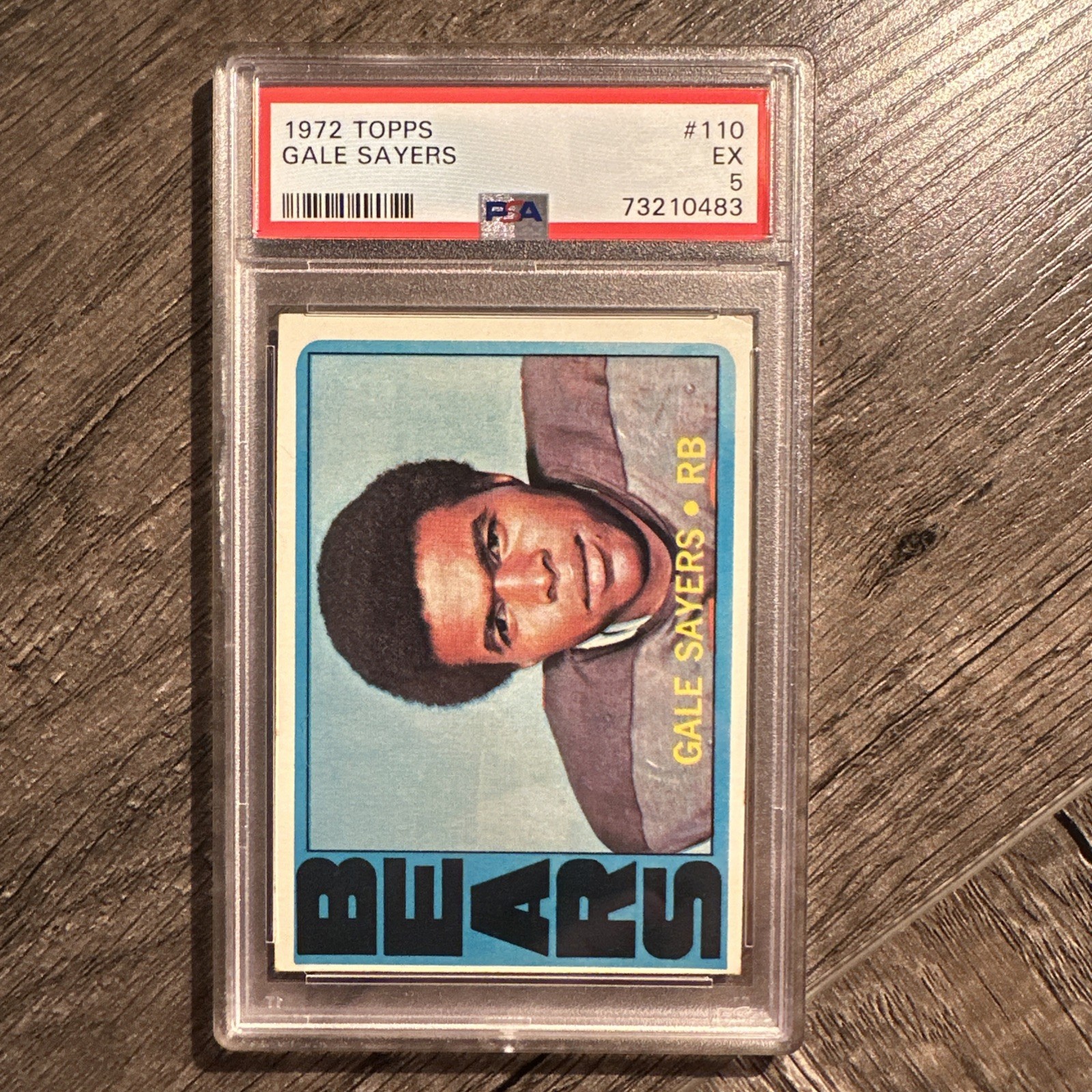 Gale Sayers 1972 Topps #110 PSA 5 Bears