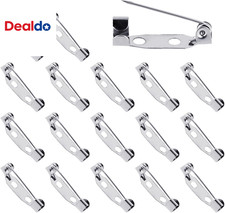 120PCS Pins Backs Safety Clasp, Safety Pin Locking Silver Brooch Clasp Bar Jewel