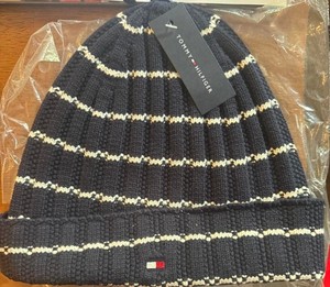 Tommy Hilfiger Navy Blue with Stripes Toboggan 