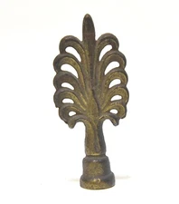 VINTAGE METAL DECORATIVE LAMP FINIAL 1/4 THREAD