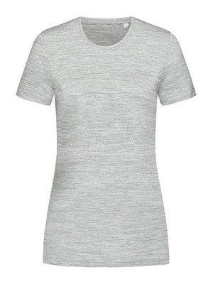 STEDMAN ACTIVE INTENSE TECH T-Shirt Damen Kurzarm GREY HEATHER