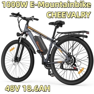Cheevalry C29 E-Mountainbike 48V 18,6AH E-Bike 21-Gang 1000W Herren/Damen 29'' DE