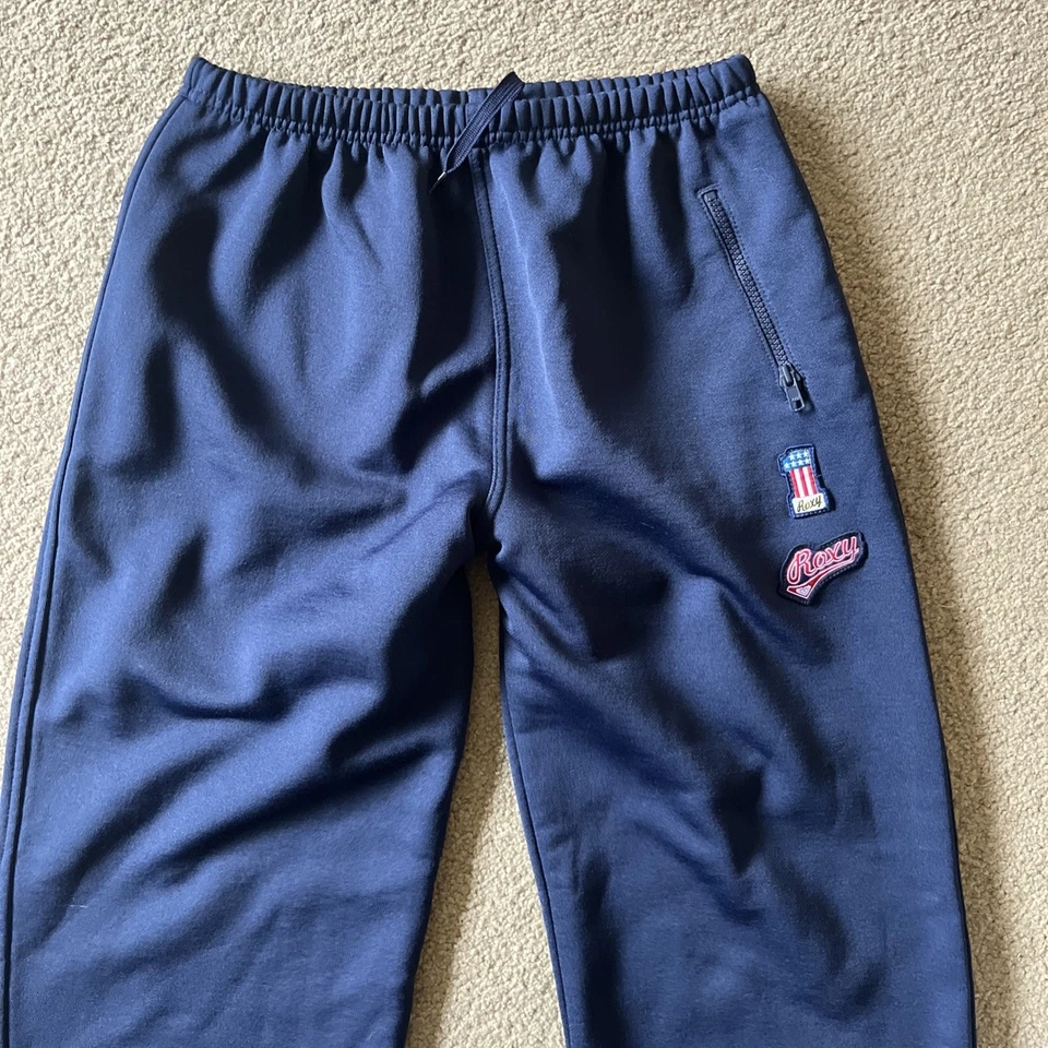 Roxy Surf Quiksilver Nylon TrackPants Size M Low Rise Vintage Y2K 2000s Girls - image 4 of 4