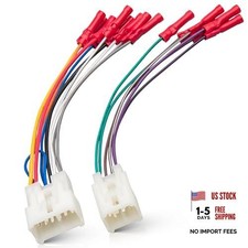 Car Radio Wiring Harness W/Butt Compatible with 92-17 Toyota RAV4 Sienna