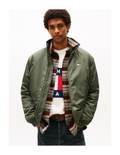 GIUBBINO GIUBBOTTO UOMO TOMMY JEANS DM0DM21936 VERDE ORIGINALE AI 2026