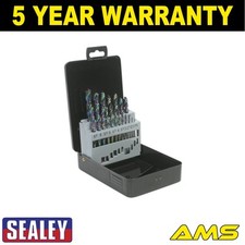 Sealey Siegen HSS Edge Ground Drill Bit Set 19pc DIN 338 S0868