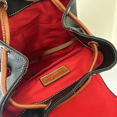 Dooney & Bourke Black/Brown/Red Pebble Grain Medium Murphy  display picture 3
