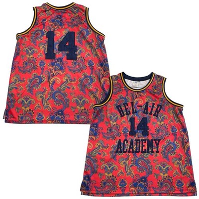 2019 Orig. Will Smith Fresh Prince Bel-Air Academy 14 Size XL Paisley Jersey