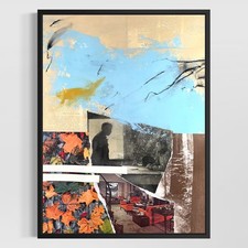 Original Mixed Media Abstract Modern Art Painting 18x24 