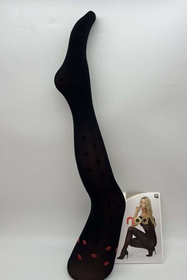 Lieblich Elegant Strumpfhose Noq Chloe 50Den Rote Pünktchen Gr. 40-42