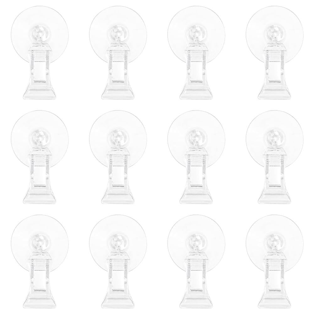 12Pcs Fishes Veggie Seaweed Suction Cup Clip Plants Suction Cups Algae Clips for