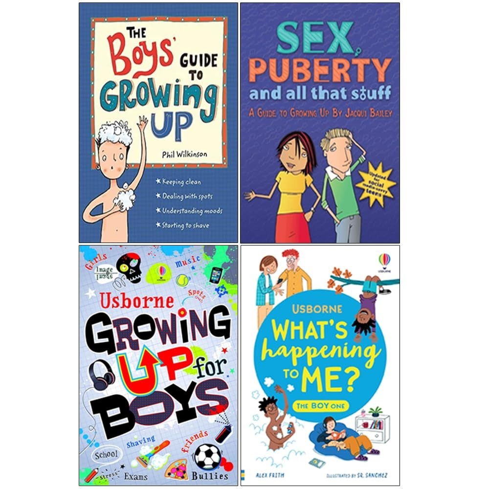 Growing Up For Boys 4 Books Collection Set Whats Happening to Me, Growing Up - Image 2