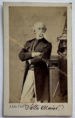 orig. CDV Foto Fotografie Bild alt Mode um 1860 Ken Paris Sotto Major Maior