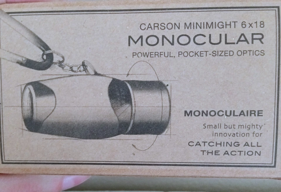 Restoration Hardware Carson MiniMight 6x18mm Pocket Monocular w/Carabiner Clip - Image 3 of 4