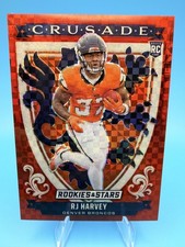 2025 Panini Rookies & Stars #26 RJ Harvey Crusade Red Plaid