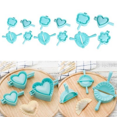 Ravioli Maker Set, 4er Pack Kunststoff Pierogi Knödel Maker Verpackung Gebäck Presse