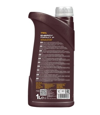 For MANNOL MN7914-1 MANNOL ENERGY FORMULA JP 5W30 1L