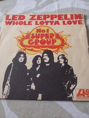 Schallplatte Led Zeppelin Whole Lotta Love, 1969 Atlantic Photo Christian Doze