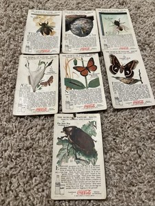 Trademark Coca Cola Vintage Trading Cards The World Of Nature Series #8 Lot Of 7