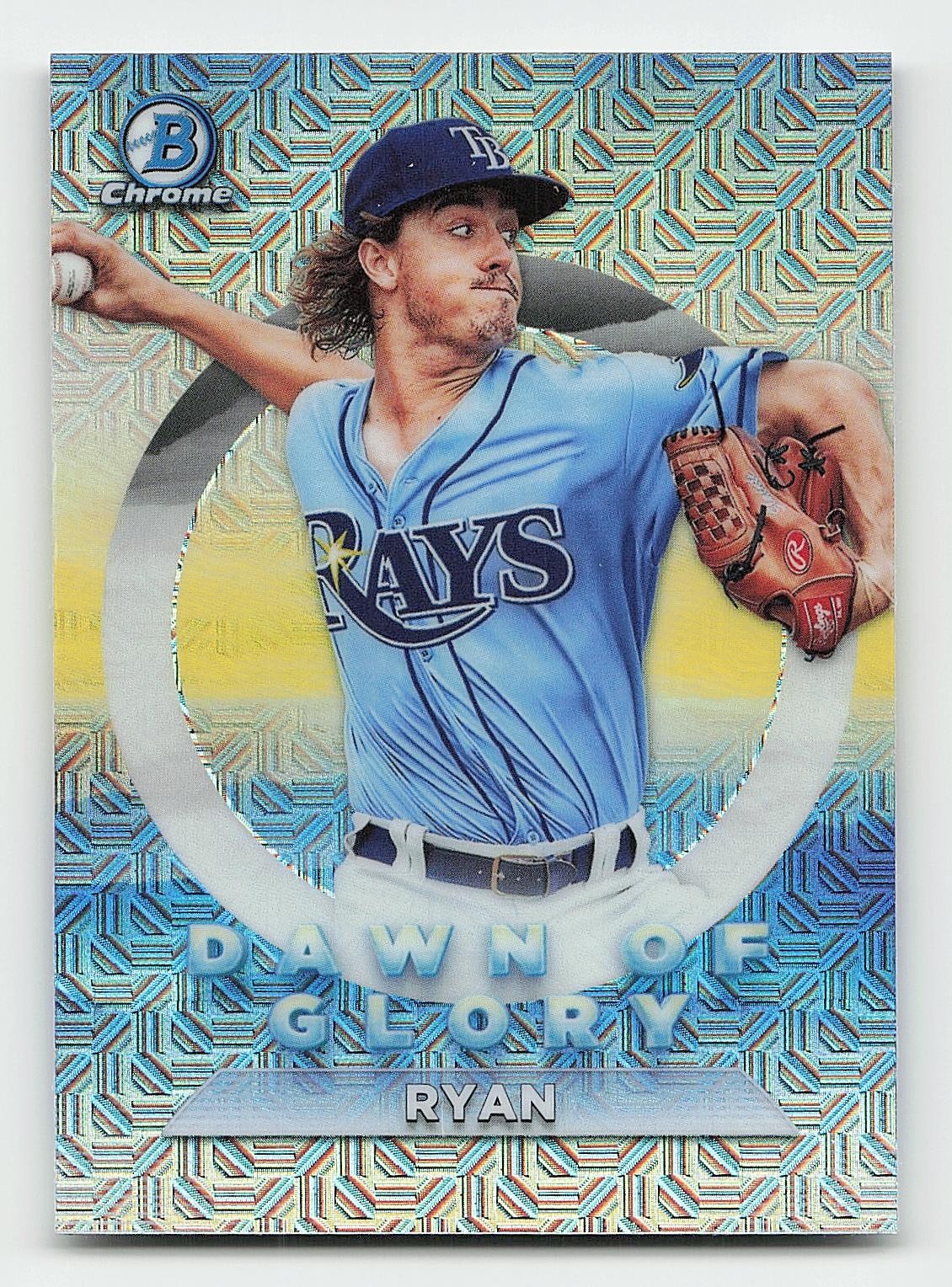 2020 Bowman Chrome #DG-8 Joe Ryan Dawn of Glory Mojo Refractor