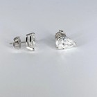UGL Certified Pear Lab Grown Diamond Stud Earrings For Gift 14k White Gold #261 — photo 9