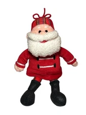 Stuffins Misfit Toy Santa Claus 1999 Red Coat Hat Black Boots